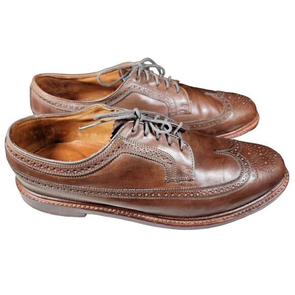 Florsheim Limited Men's Brown Veblen Wingtip Leather Oxford Shoes Size 12 - Picture 1 of 10